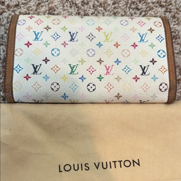 Louis Vuitton Multicolore Clutch with Tan Leather Trim - Picture 3 of 4